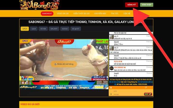 Truy cập trang chủ SABONG67